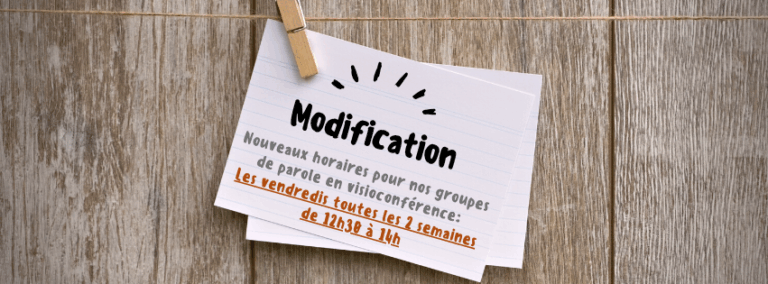 Lire la suite à propos de l’article Modification de planning