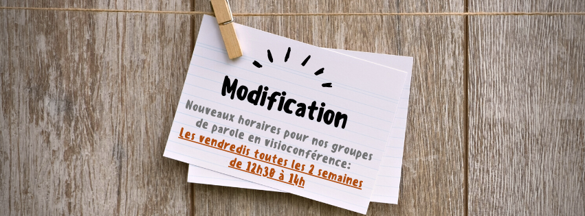 Modification de planning